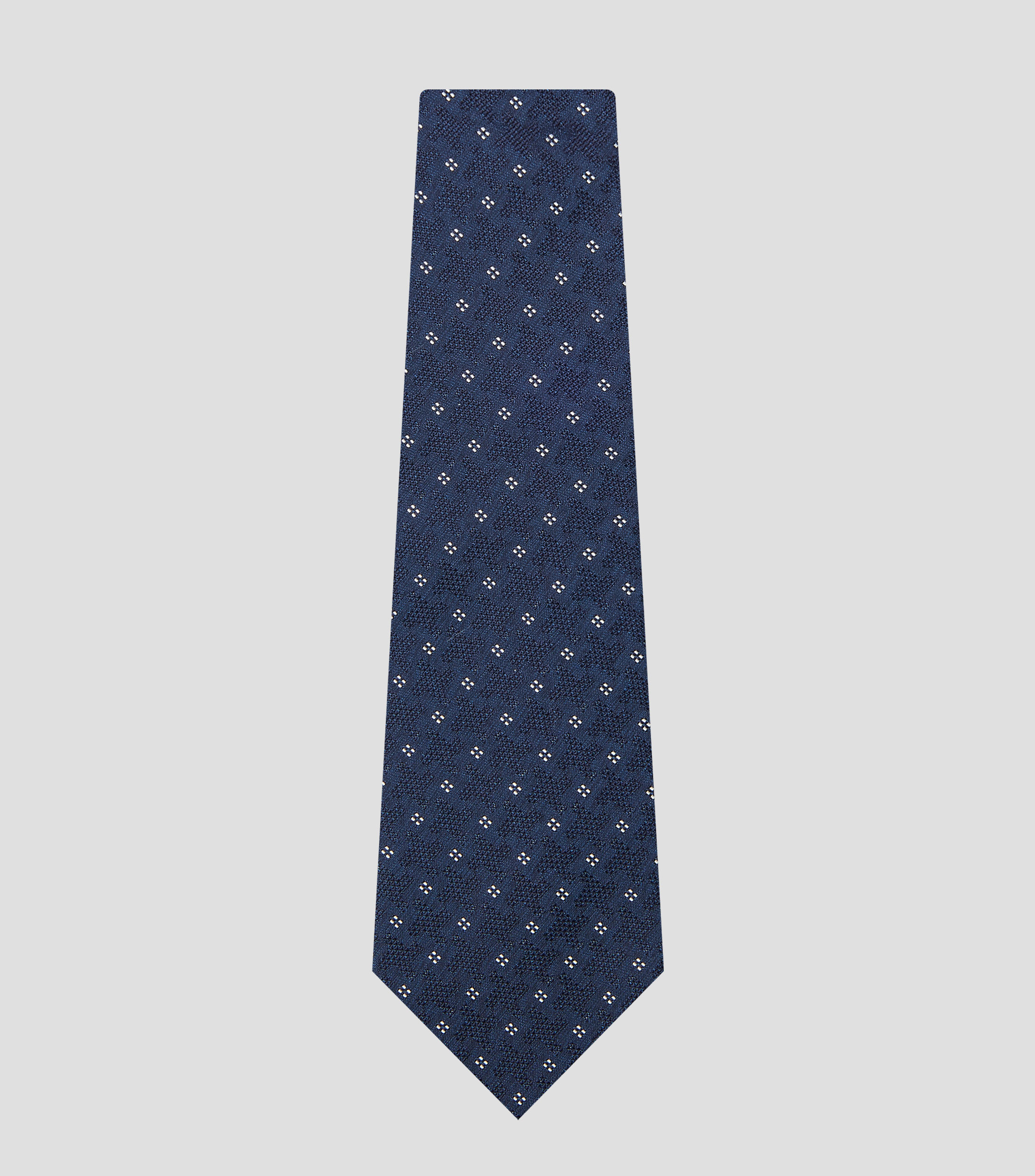 Corbata ancha en seda con jacquard Manzoni